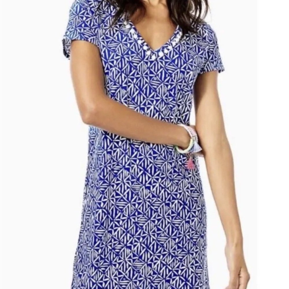 Lilly Pulitzer Blue Geometric Dress